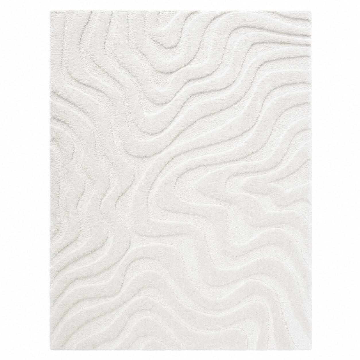 Cleo Cream Wave Rug - Various Sizes