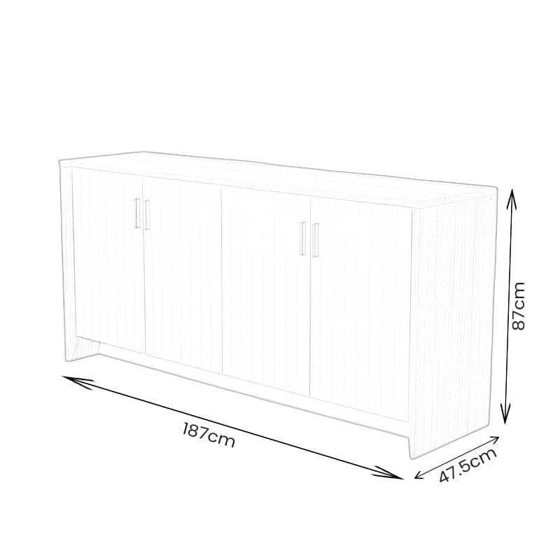 Furniture  -  Como 4 Door Sideboard  -  60269599