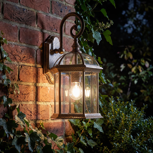 Lights  -  Corbin Outdoor Lantern - Brushed Gold  -  60487575