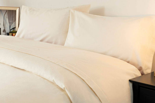 Homeware -  Cream Brushed Cotton Pillowcases  -  60009877