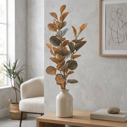 Homeware  -  Cream Faux Dried Eucalyptus - 97cm  -  60487332