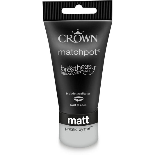 Paint  -  Crown Matt Pacific Oyster 40ml  -  60004171
