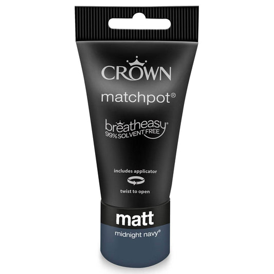 Paint  -  Crown Matt Midnight Navy 40ml  -  60005095