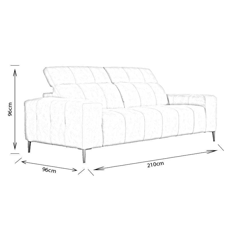 Furniture  -  Cuba 3 Seater Sofa -  -  60009292