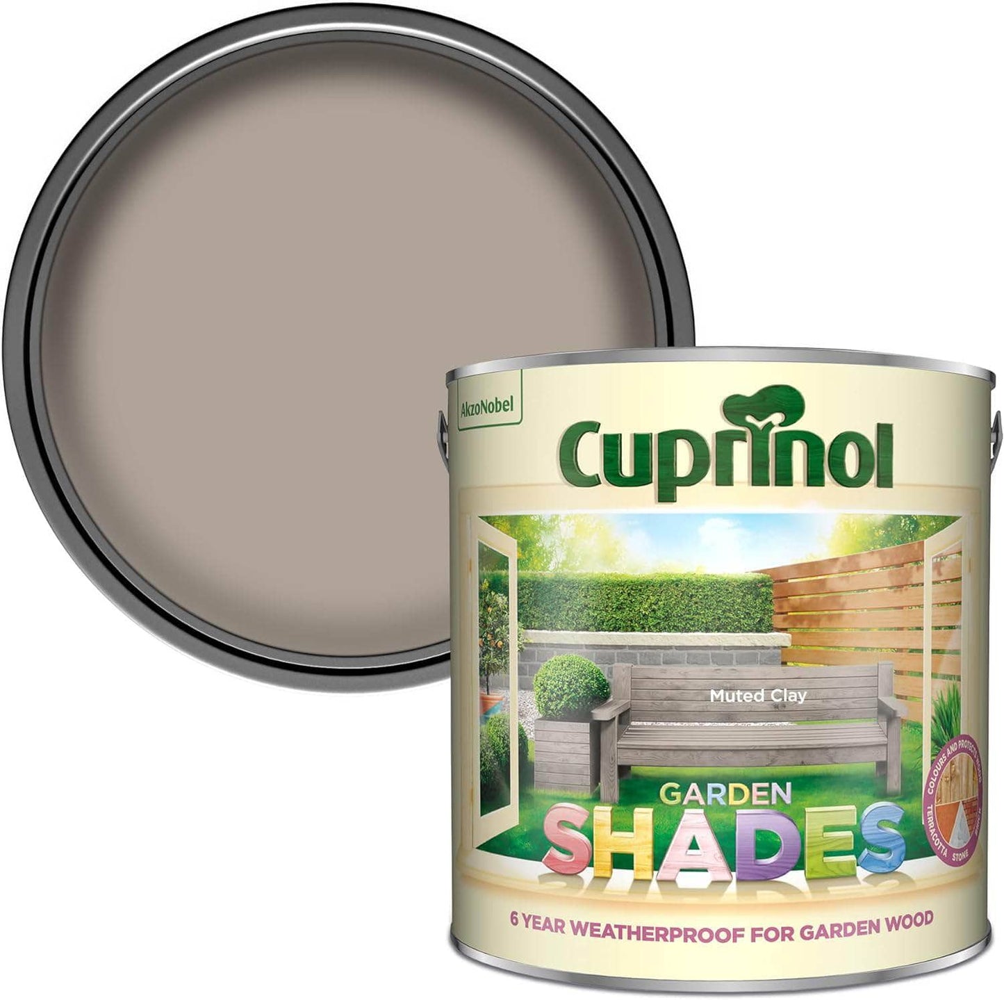 Paint  -  Cuprinol Garden Shade 2.5L Muted Clay  -  50149545