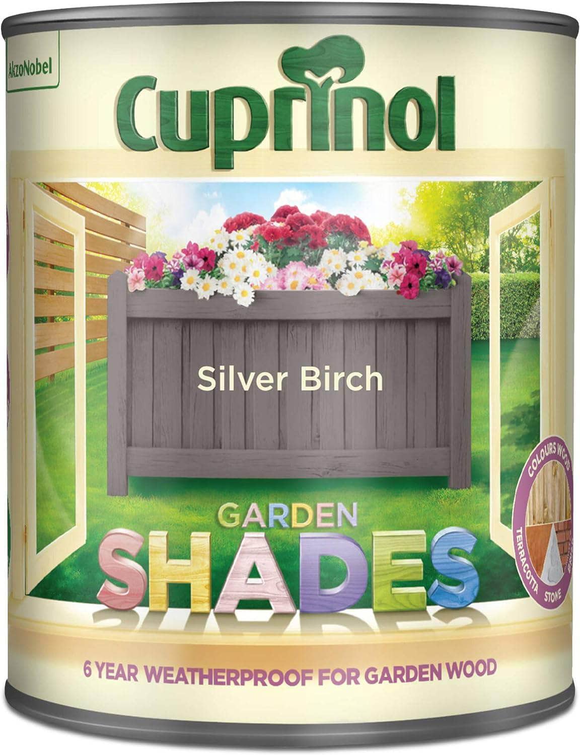 Paint  -  Cuprinol Garden Shades 1L Silver Birch  -  00507837