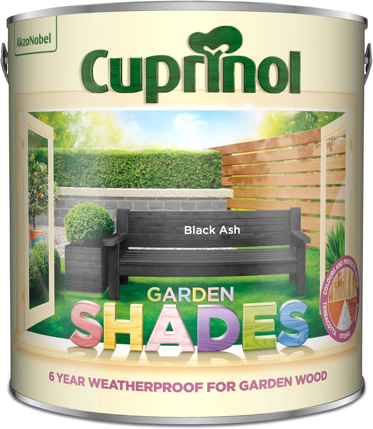 Paint  -  Cuprinol Garden Shades 2.5L - Black Ash  -  00507820