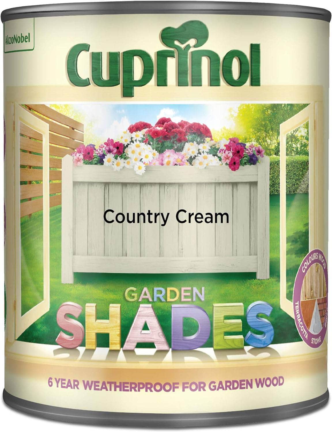 Paint  -  Cuprinol Garden Shades 1L - Country Cream  -  01132540