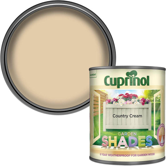 Paint  -  Cuprinol Garden Shades 1L - Country Cream  -  01132540