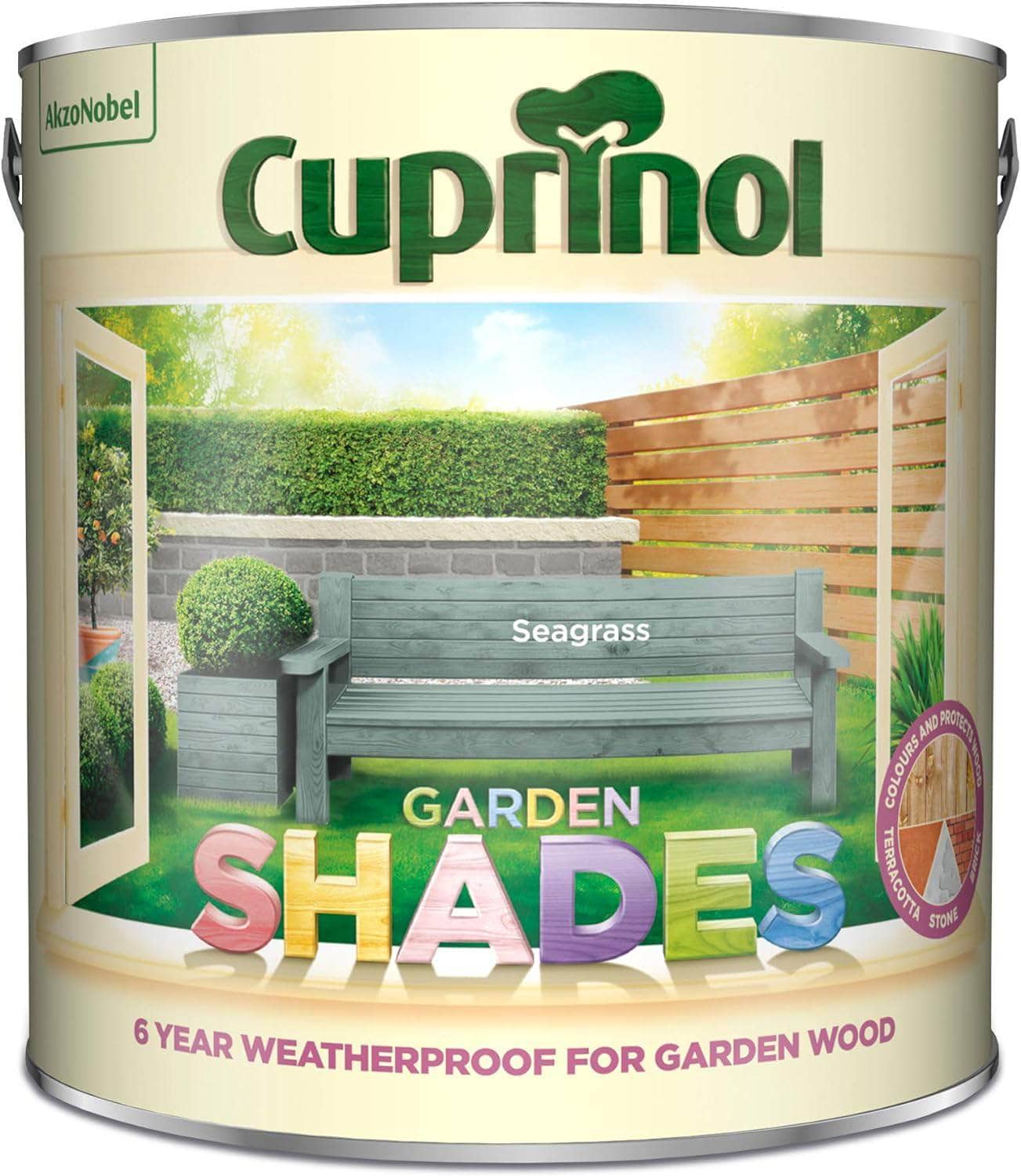 Paint  -  Cuprinol Garden Shades 2.5L - Seagrass  -  00844352