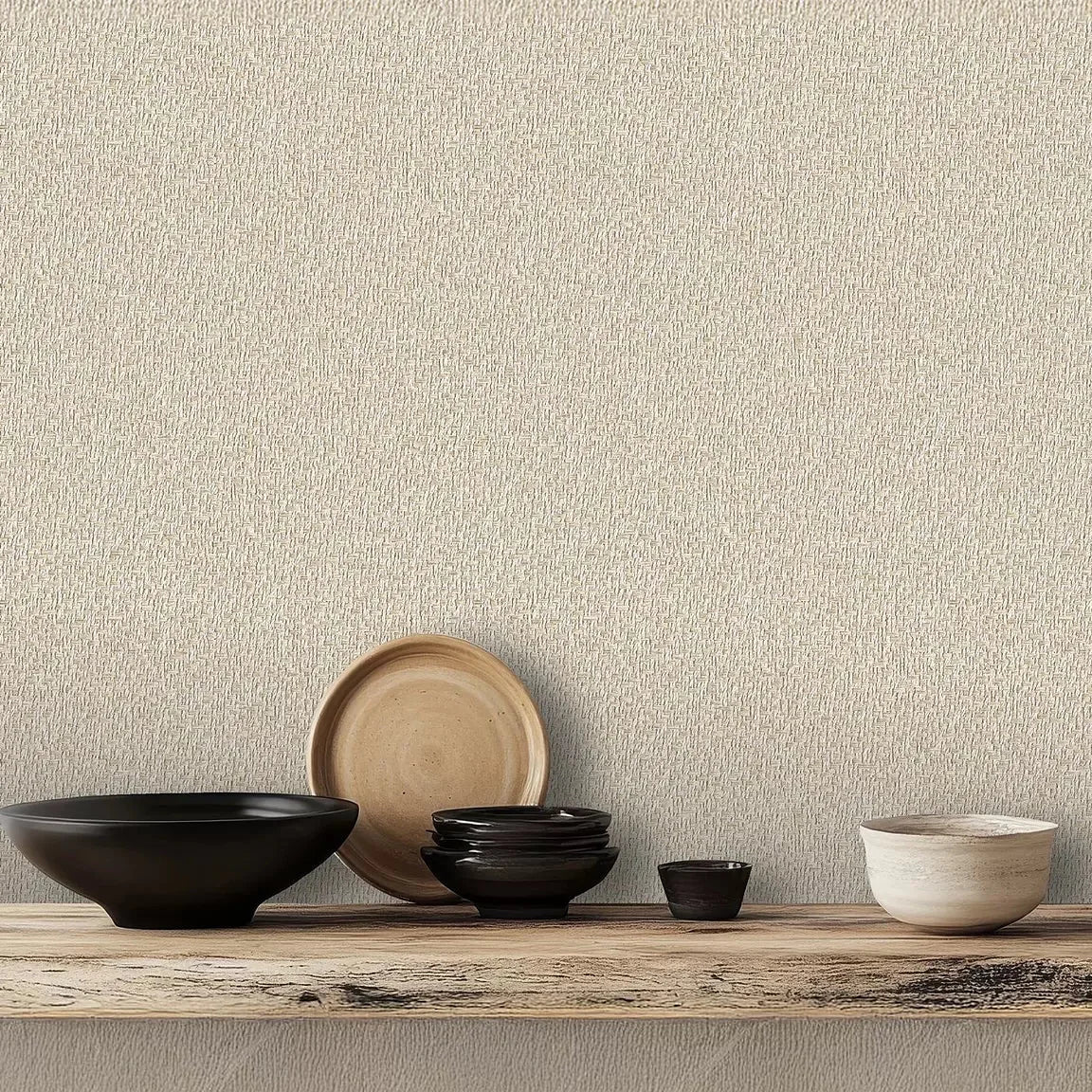 Wallpaper  -  Design I.D Natures Weave Beige - SA524054  -  60484376