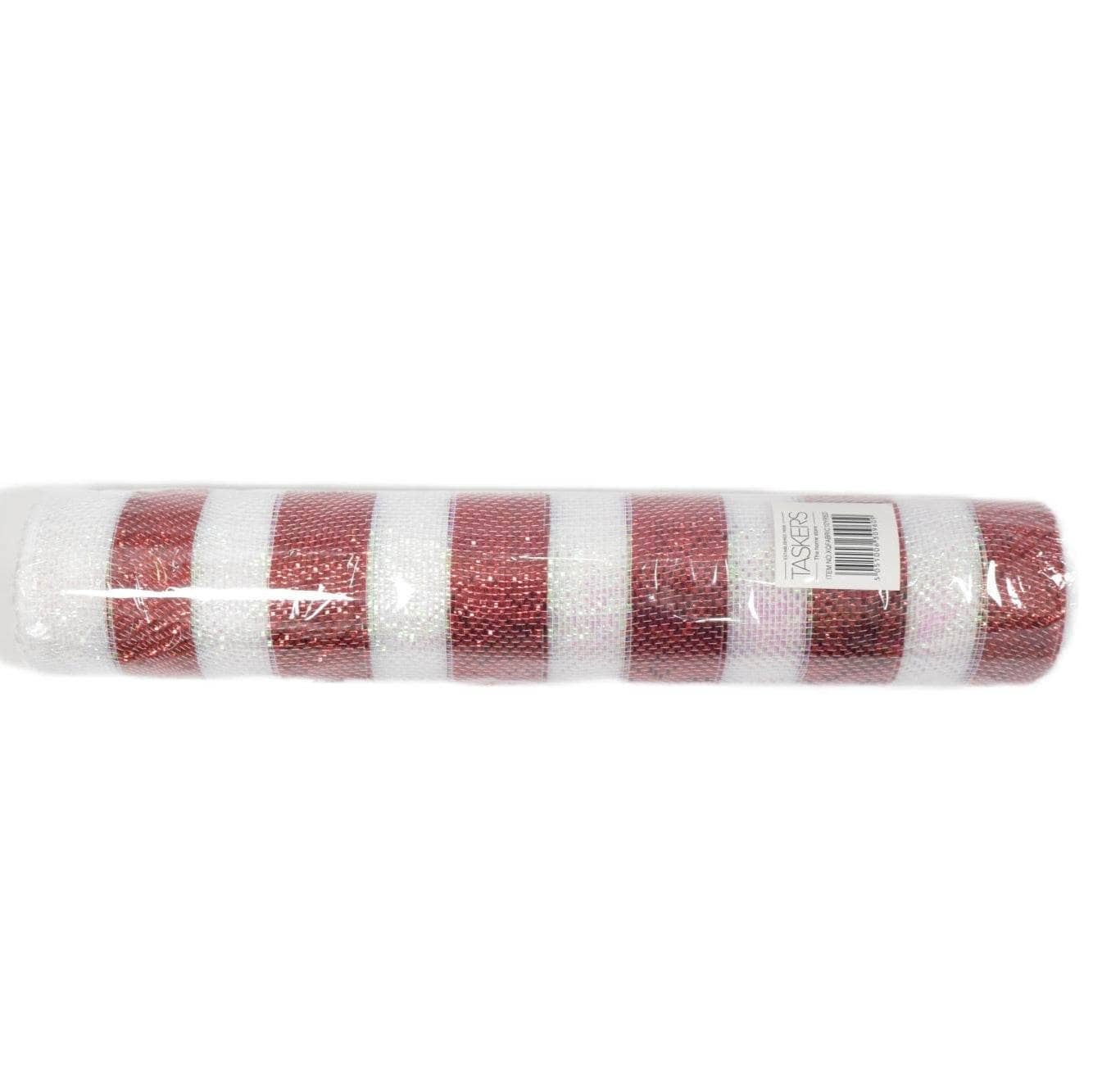 Christmas  -  Red & White Roll of Fabric - 46cm x 10y  -  60484082