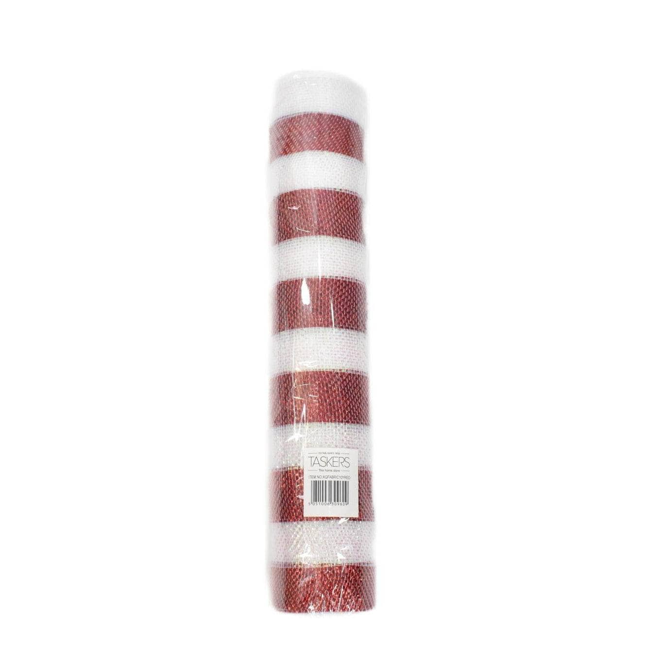 Christmas  -  Red & White Roll of Fabric - 46cm x 10y  -  60484082