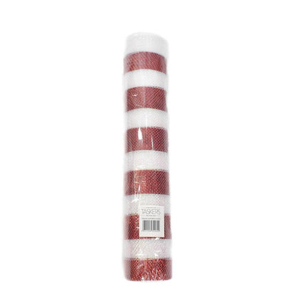 Christmas  -  Red & White Roll of Fabric - 46cm x 10y  -  60484082
