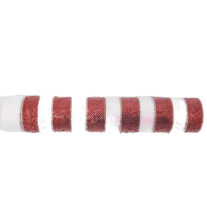 Christmas  -  Red & White Roll of Fabric - 46cm x 10y  -  60484082