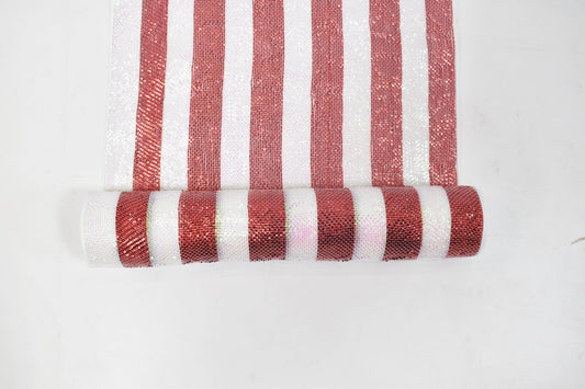 Christmas  -  Red & White Roll of Fabric - 46cm x 10y  -  60484082