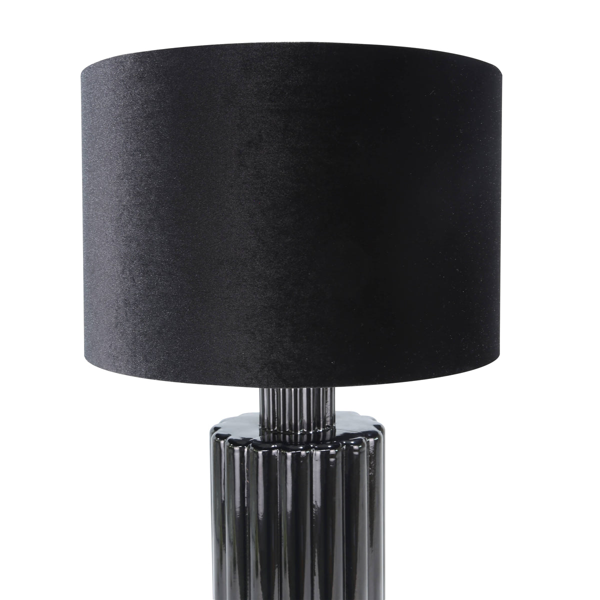 Lights  -  DS Black Glass Table Lamp  -  60484435