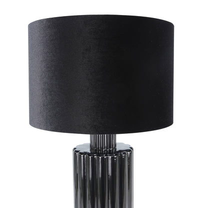 Lights  -  DS Black Glass Table Lamp  -  60484435