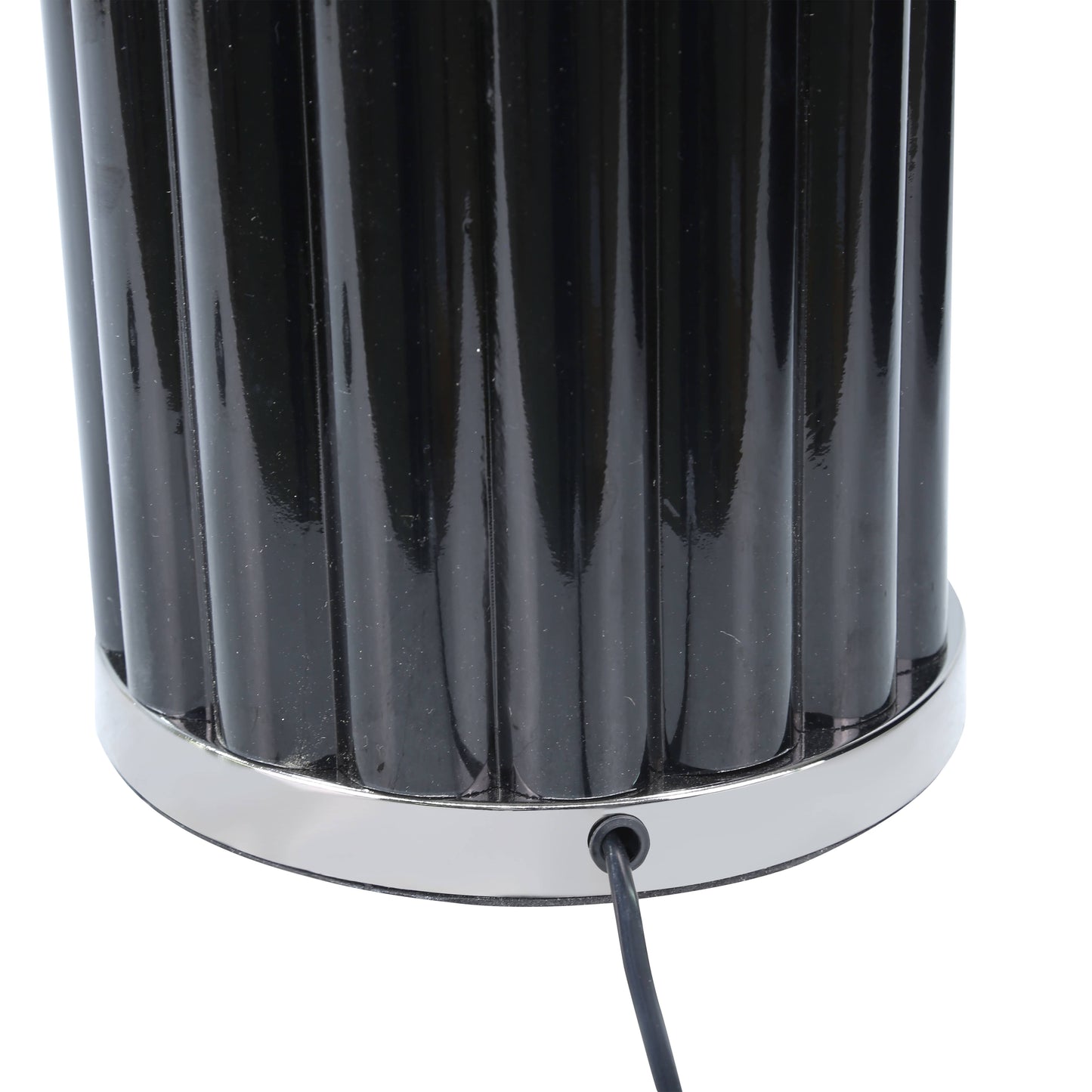 Lights  -  DS Black Glass Table Lamp  -  60484435