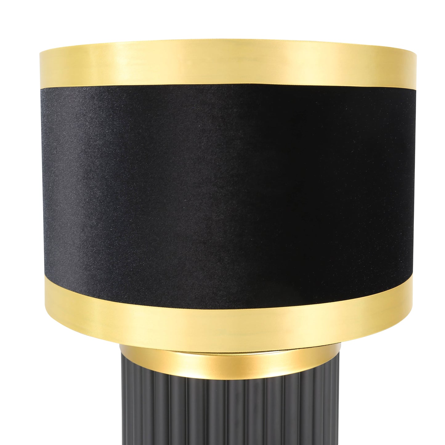 Lights  -  DS Black & Gold Glass Table Lamp  -  60485980