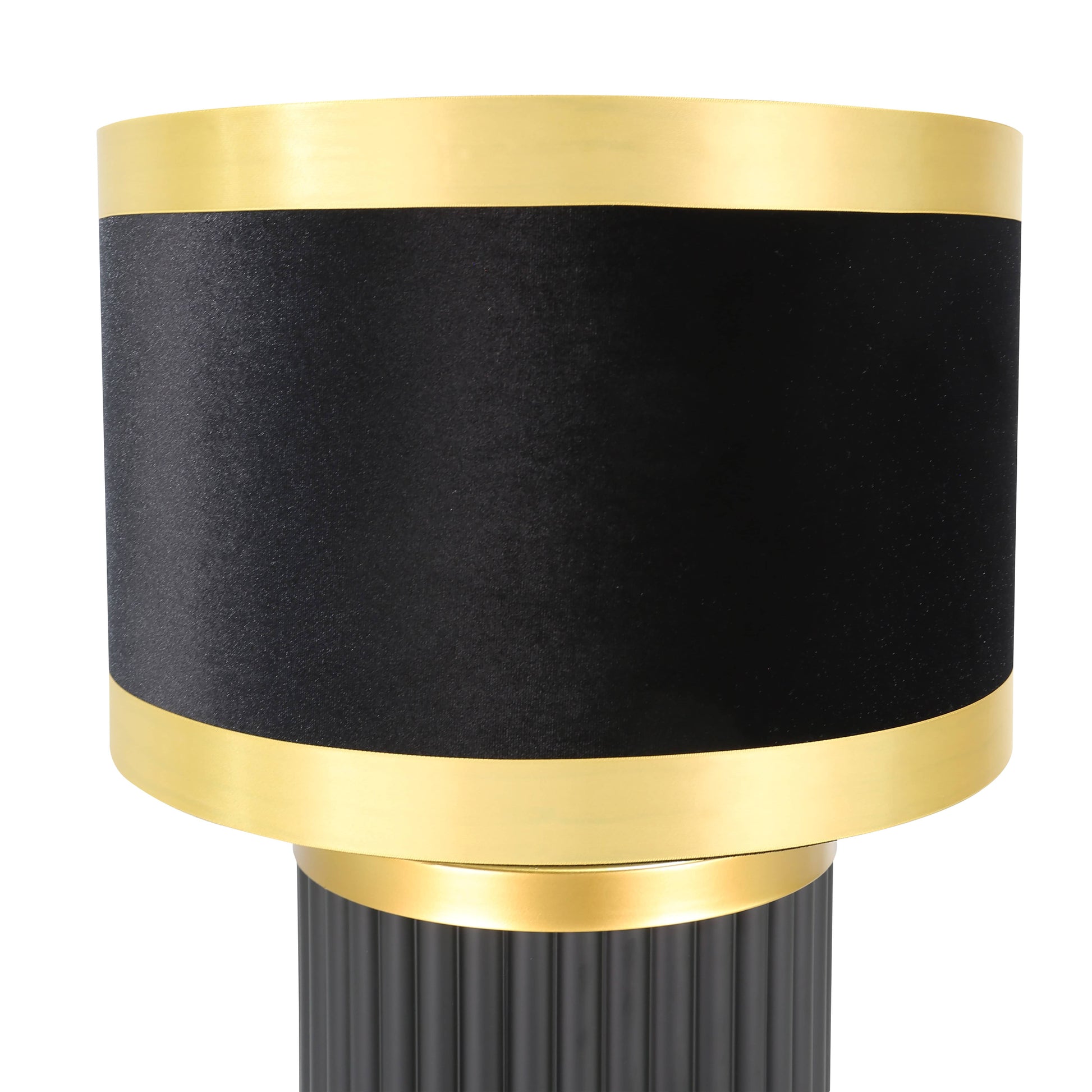 Lights  -  DS Black & Gold Glass Table Lamp  -  60485980