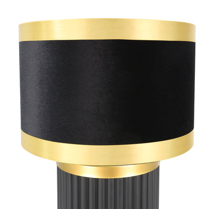 Lights  -  DS Black & Gold Glass Table Lamp  -  60485980