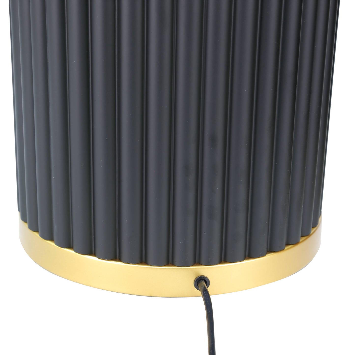 Lights  -  DS Black & Gold Glass Table Lamp  -  60485980