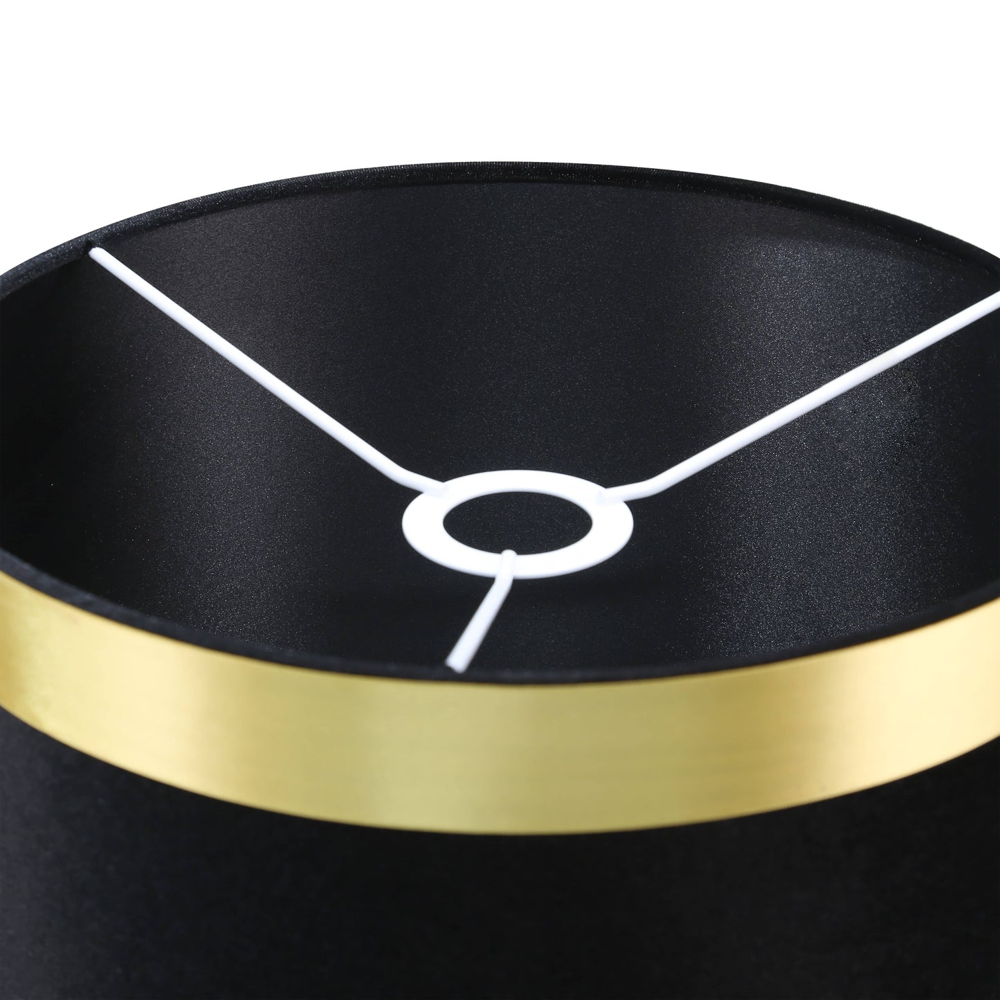 Lights  -  DS Black & Gold Glass Table Lamp  -  60485975