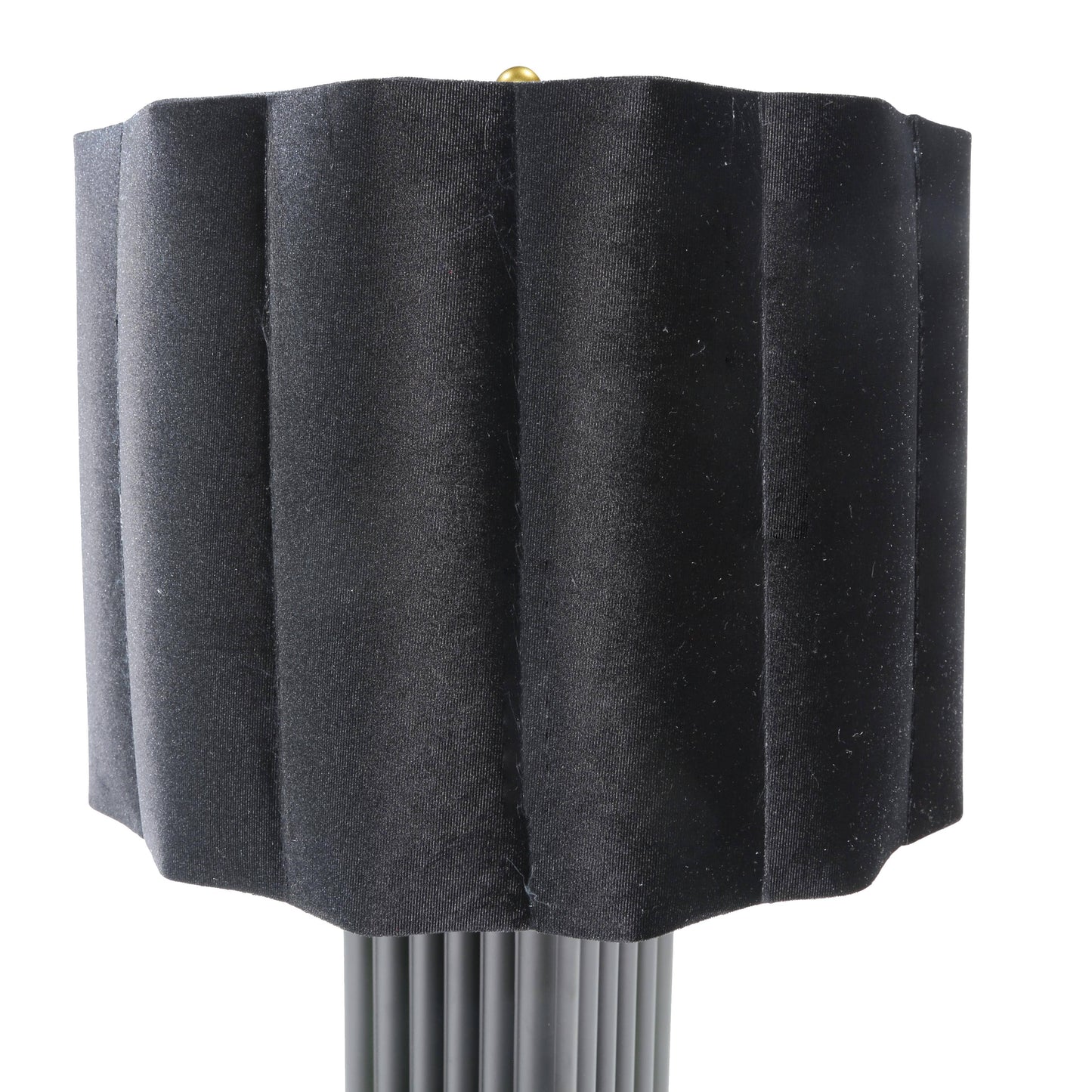 DS Black & Gold Square Glass Table Lamp