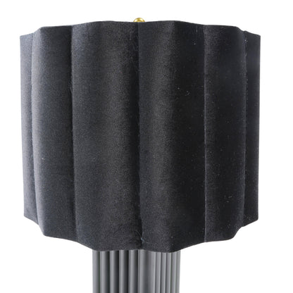 DS Black & Gold Square Glass Table Lamp