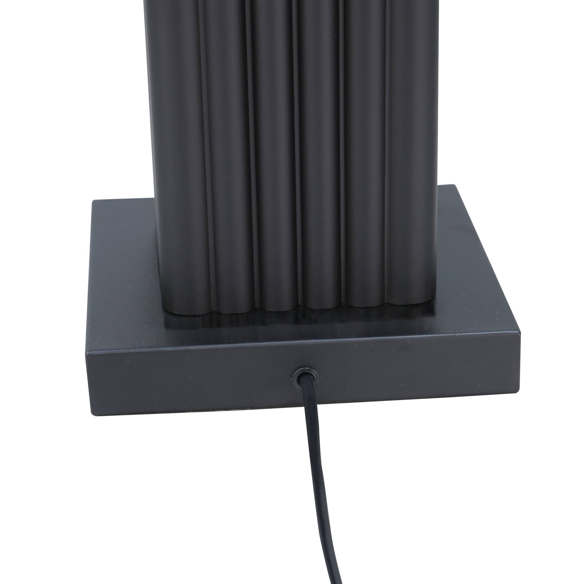 Lights  -  DS Black Square Glass Table Lamp  -  60485987