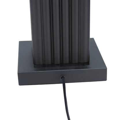 Lights  -  DS Black Square Glass Table Lamp  -  60485987