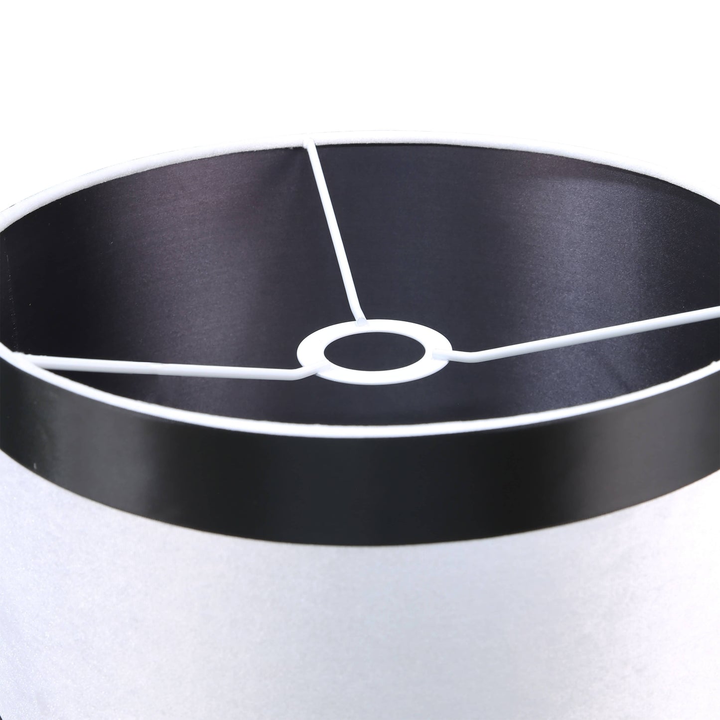 DS Black & White Glass Table Lamp