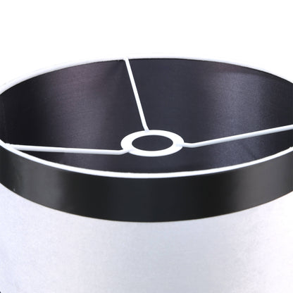 DS Black & White Glass Table Lamp