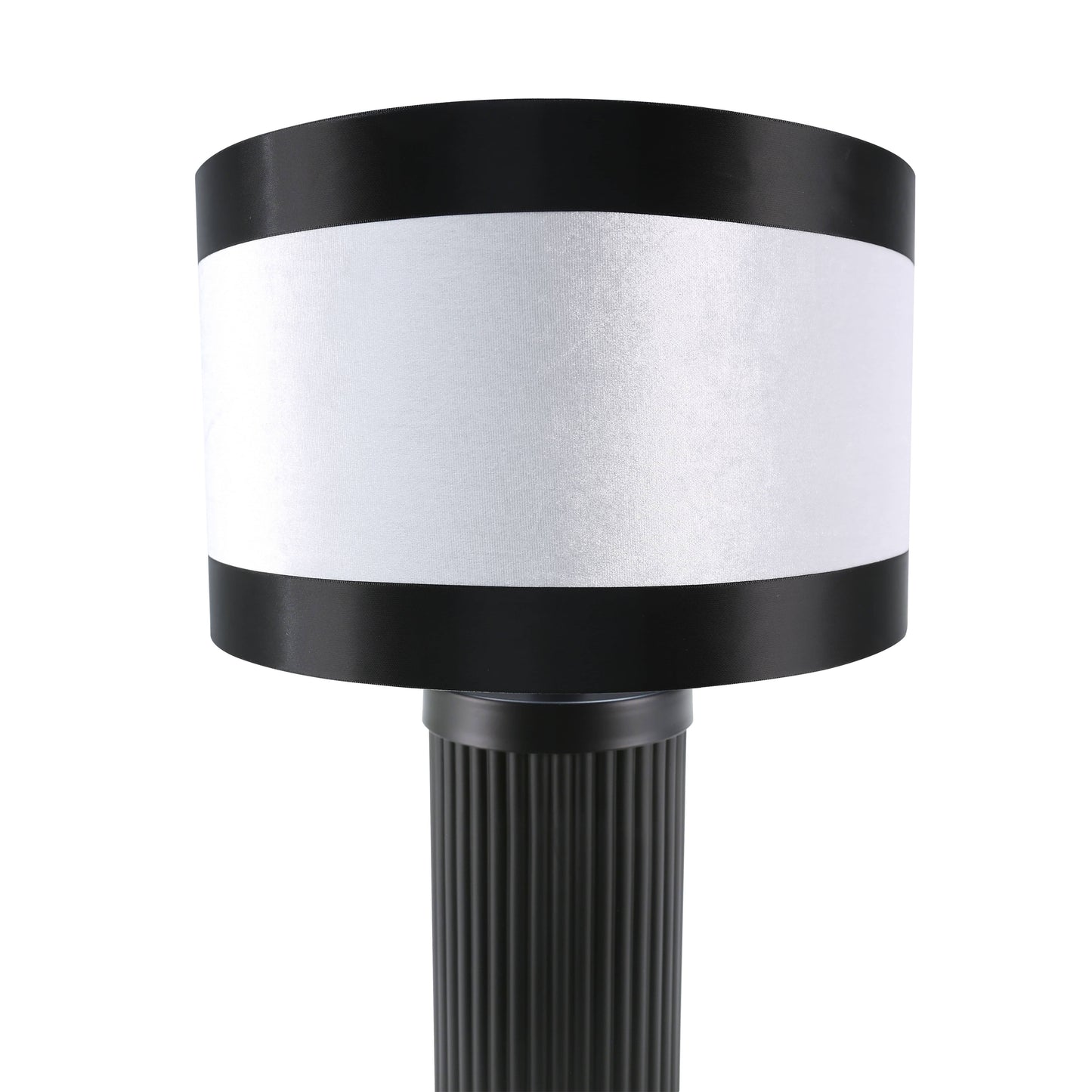 DS Black & White Glass Table Lamp