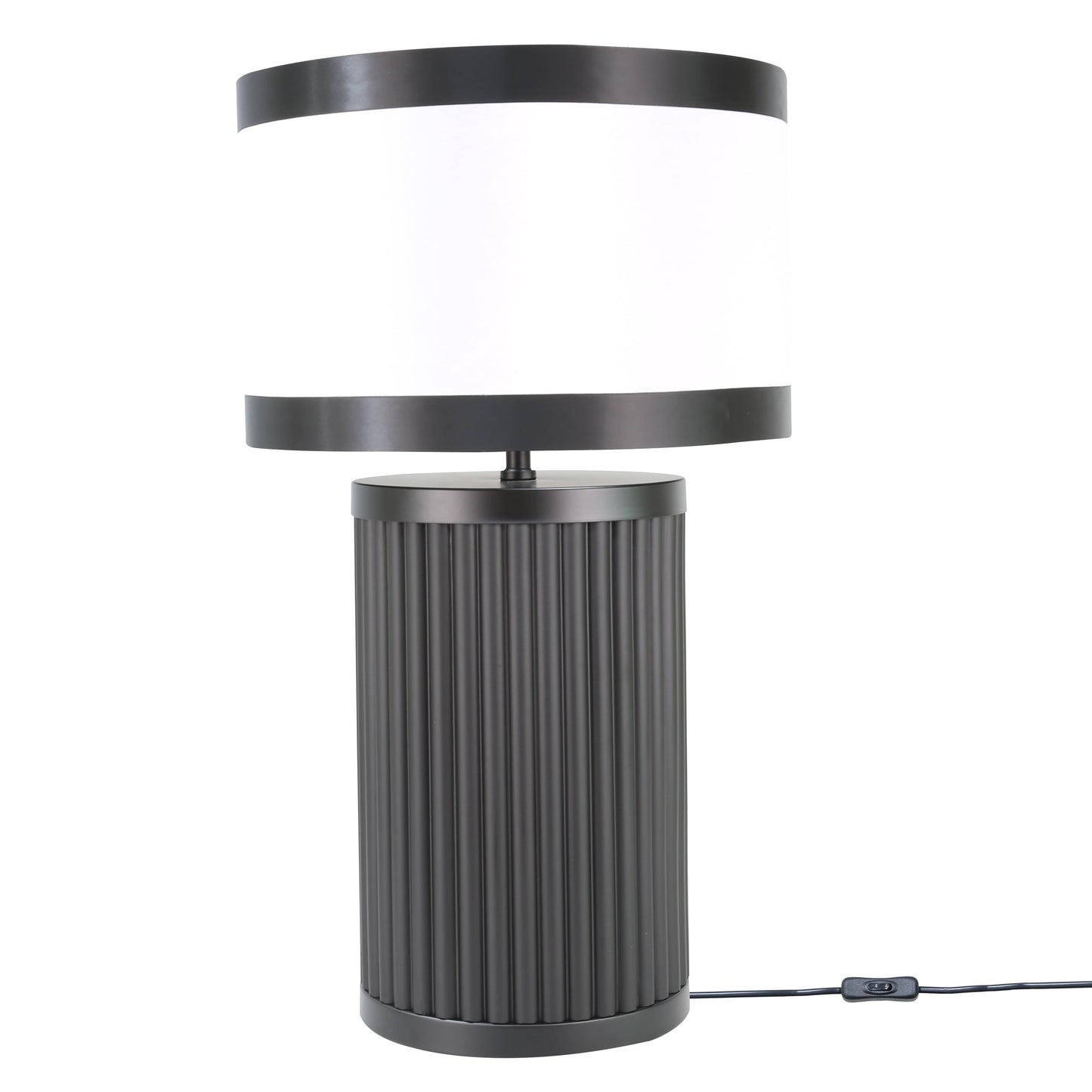 Lights  -  DS Black & White Glass Table Lamp  -  60485982