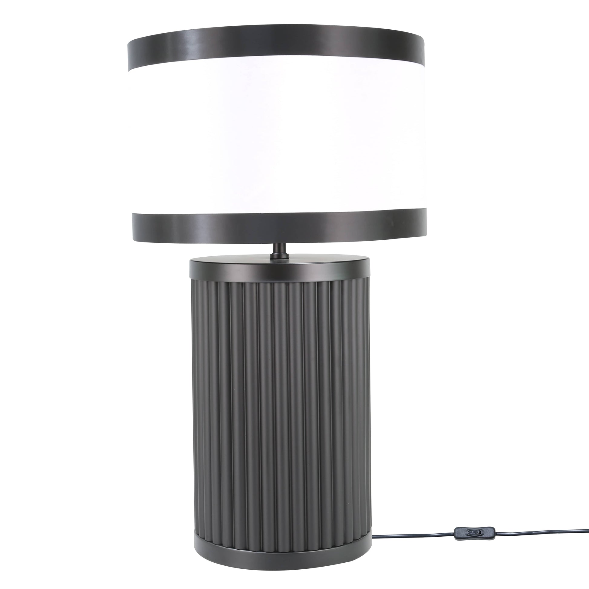 Lights  -  DS Black & White Glass Table Lamp  -  60485982