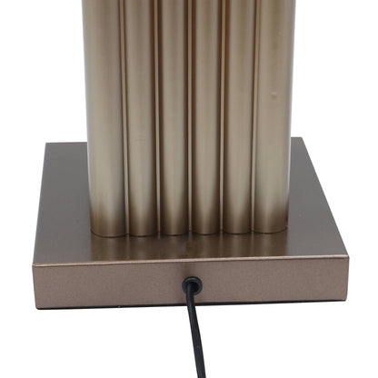 Lights  -  DS Brown Square Glass Table Lamp  -  60485986