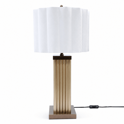 Lights  -  DS Brown Square Glass Table Lamp  -  60485986