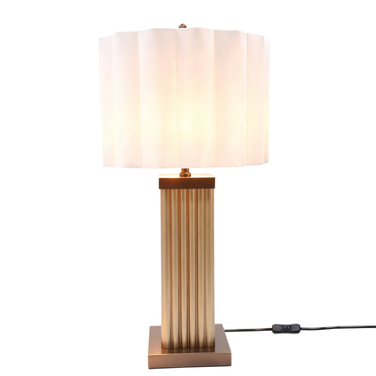 Lights  -  DS Brown Square Glass Table Lamp  -  60485986