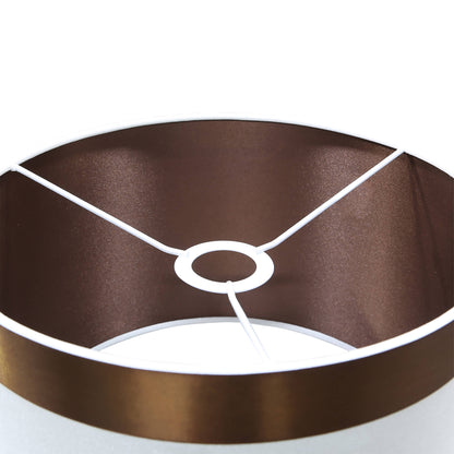 Lights  -  DS Brown & White Glass Table Lamp  -  60485976