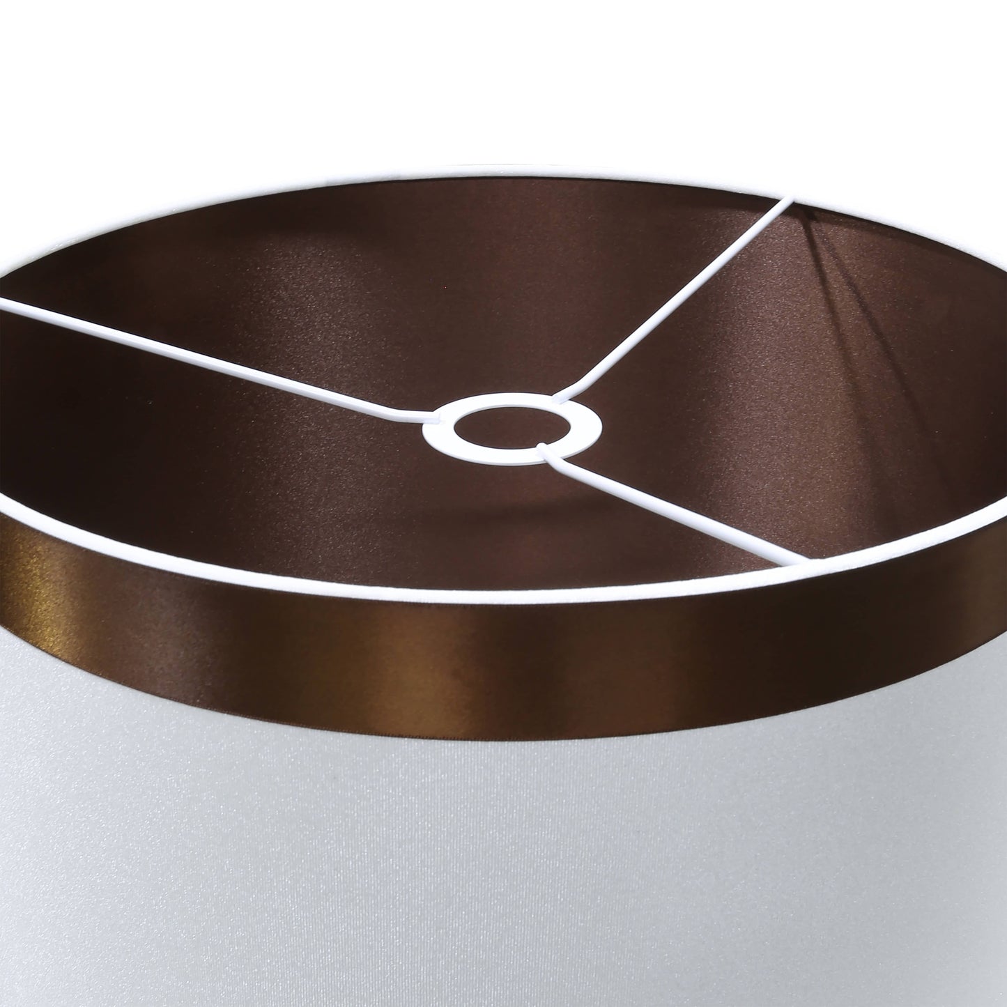 Lights  -  DS Brown & White Glass Table Lamp  -  60485981