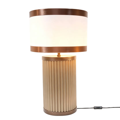 Lights  -  DS Brown & White Glass Table Lamp  -  60485981