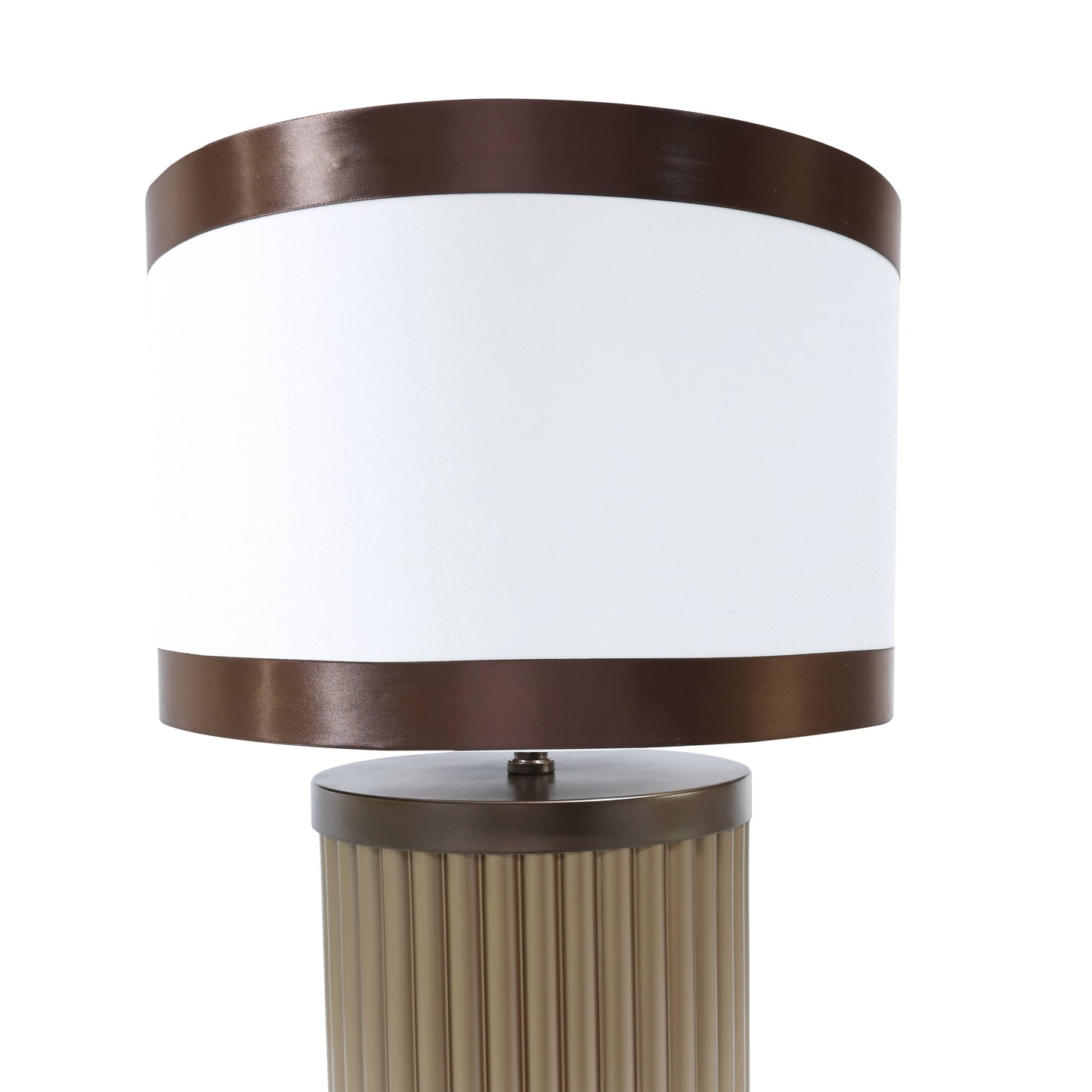 Lights  -  DS Brown & White Glass Table Lamp  -  60485981