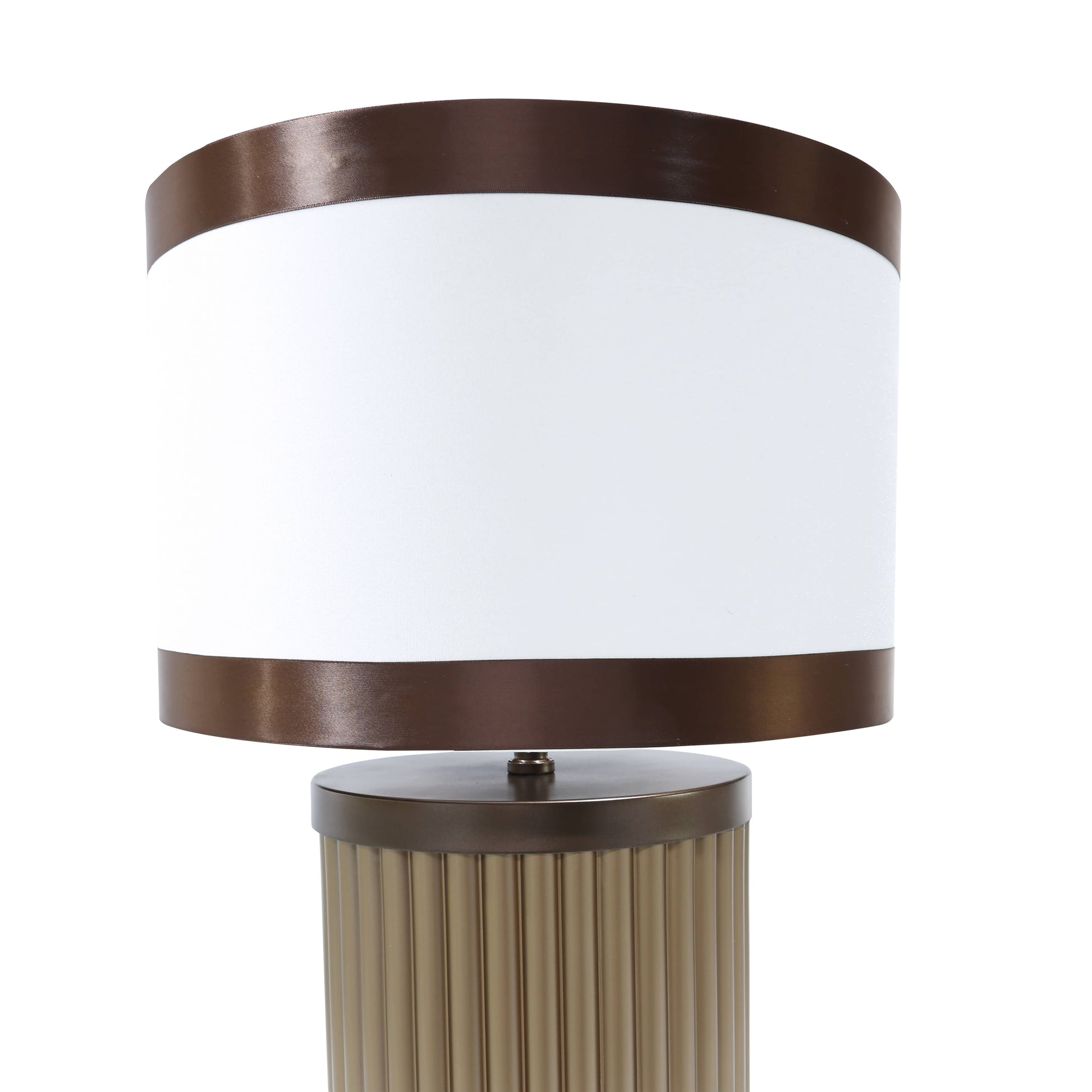 Lights  -  DS Brown & White Glass Table Lamp  -  60485981
