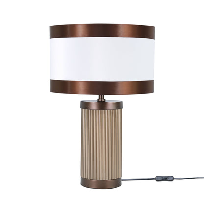 Lights  -  DS Brown & White Glass Table Lamp  -  60485976