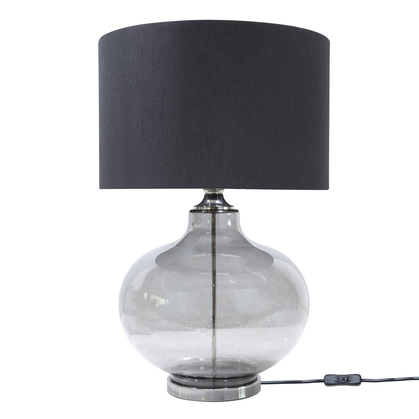 Lights  -  DS Clear Glass Table Lamp - Black  -  60484430