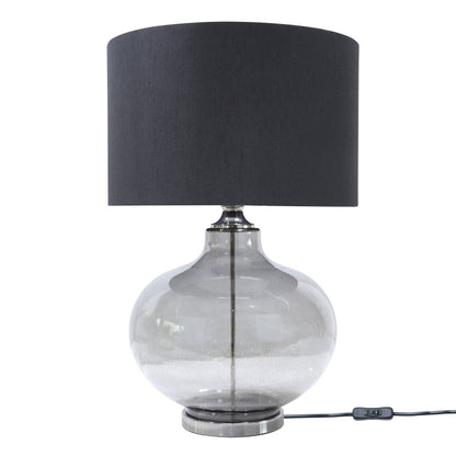 Lights  -  DS Clear Glass Table Lamp - Black  -  60484430