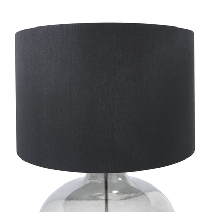 Lights  -  DS Clear Glass Table Lamp - Black  -  60484430