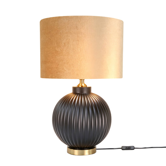 Lights  -  DS Glass Table Lamp - Black & Gold  -  60484440
